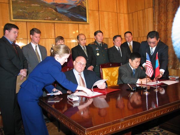 I remember back in 2004, when Rich Armitage visited Mongolia—his wrestler-like build was praised, and everyone took a liking to him. He was a friend of Mongolia, and his staffers (including a young Randy Schriver in the photo) went on to become statesmen who genuinely cared about