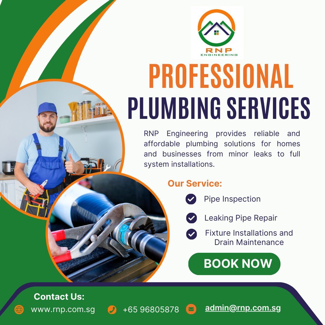 RNPEngineering's tweet photo. 🚰 Professional Plumbing Services by RNP Engineering!
🔧 Pipe Inspection, Leaking Pipe Repair
🔧 Fixture Installations &amp; Drain Maintenance
📞 Contact us today to schedule a visit!
📍 https://t.co/pZQ1p2uMdu | 📧 admin@rnp.com.sg | ☎️ +65 9680 5878
#PlumbingServices #HomeRepairsSG https://t.co/2P86cf39c1