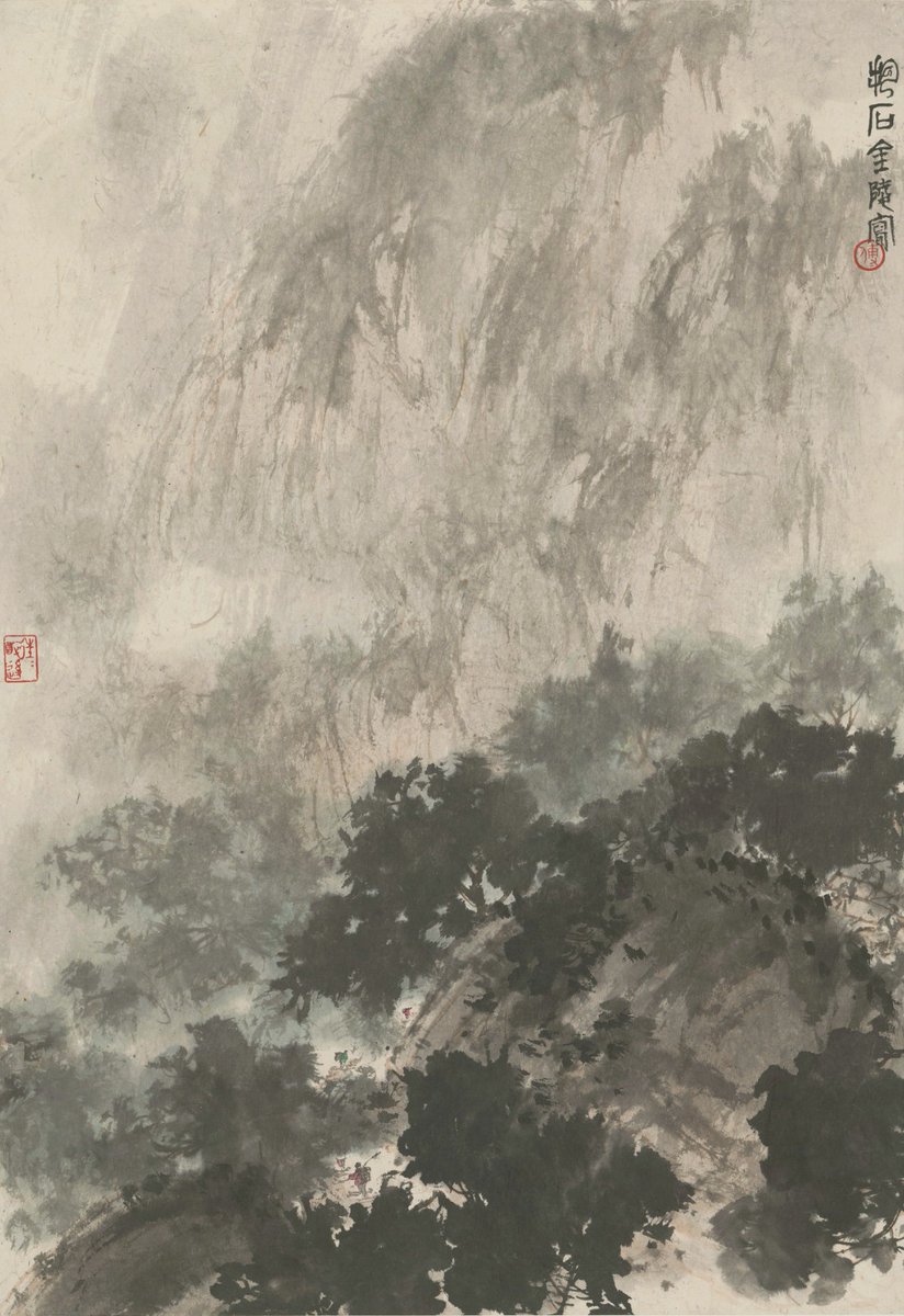 傅抱石(Fu Baoshi、1904 - 1965)は、中国近代を代表する画家、書家、篆刻家で中国画の革新に大きく貢献した。1933年に東京藝術大学で学び、西洋画や日本画の技法に触れる。
外国の様式と技法を取り入れた作風を確立し、大胆な個人主義と強い国家主義を併せ持つ作品を制作。論文も多く著した。 