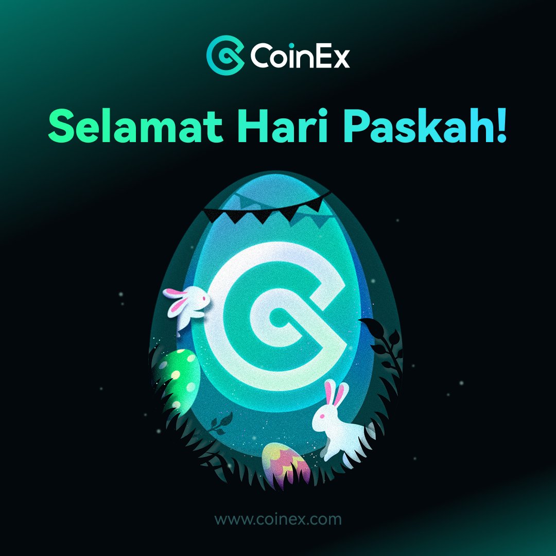 CoinExIndonesia's tweet photo. 🥚✨ Selamat Hari Paskah! ✨🐰

Rayakan Paskah bareng CoinEx dengan ikut #BunnyEggWars🎨

🟢 Cara ikut:
1️⃣ Like & Retweet
2️⃣ Reply postingan ini dengan desain telur bertema kelinci + logo CoinEx! (AI/gambar tangan boleh!)

Desain paling kreatif bakal dapet kejutan spesial! 🎁
Yuk tunjukkan kreativitasmu! 💚 #CoinExPaskah
