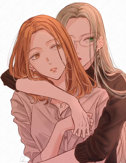 [社会人百合]Forever yours.illustration by #無責任会社サタデー #大人百合 #百合 