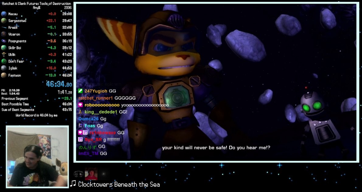 RaCSpeedruns's tweet photo. Torpadorp has just swept Ratchet &amp; Clank: Tools of Destruction! After first getting the WR sweep back in 2022, they've made a resurgence this year to reclaim WR in all 4 categories! Be sure to stay tuned as they continue to push down these times in the Future... https://t.co/5qOC1GwQqA