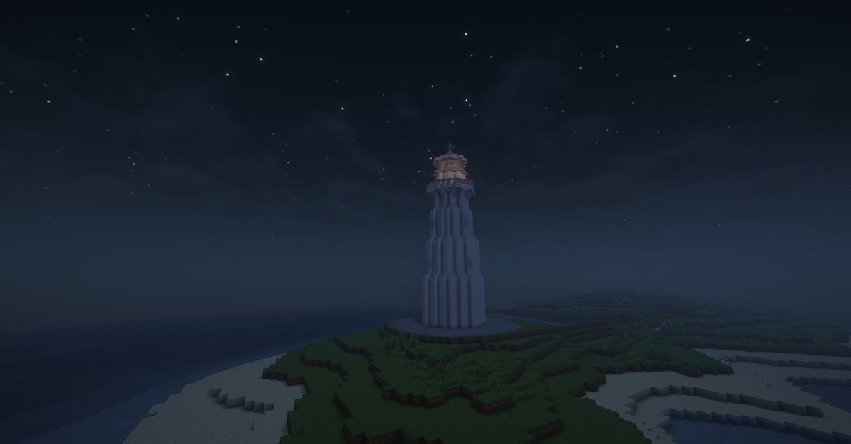 灯台を建てました。
#マイクラ建築　#マイクラ　#マインクラフト　
#Minecraft