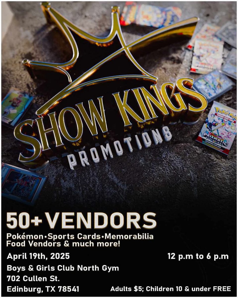 livingdaze777's tweet image. Tomorrow!!! Come on out Friends &amp;amp; Family!! I along with Joshua Boss Peralez &amp;amp; Arnold Ochoa will be hosting out Debut  Vendor show as SHOWKINGS PROMOTIONS!!! EDINBURG, TX GET READY!!! #GVAP #MAKESOMEROOMFORTHEHOUSEOFBOOM #BIGTABLE #ADMF #Showkings
