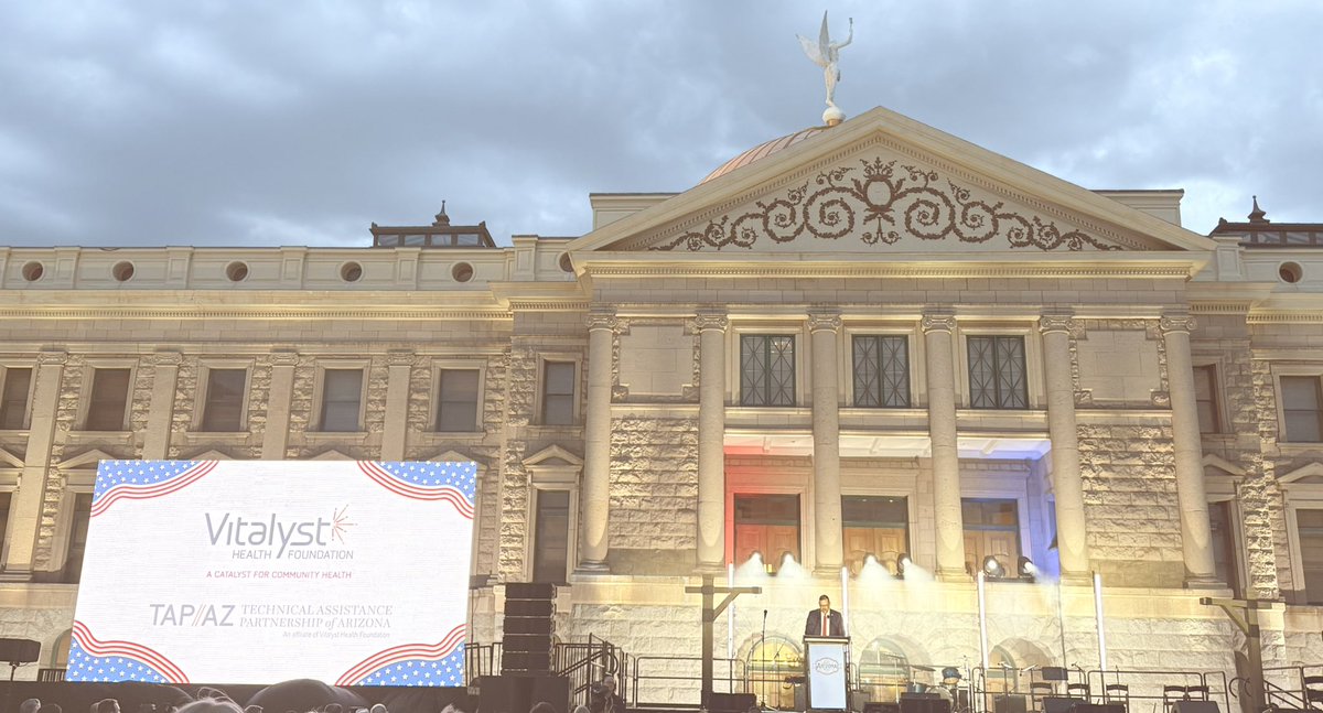 DM3_Vitalyst's tweet photo. The @VitalystHealth & #TAPAZ team helped launch the @America250AZ celebrations! Thank you, @AZSecretary & #AZ @America250 Commission & staff, for the partnership!🇺🇸🕯️🕯️ https://t.co/ClEVNWnfzd