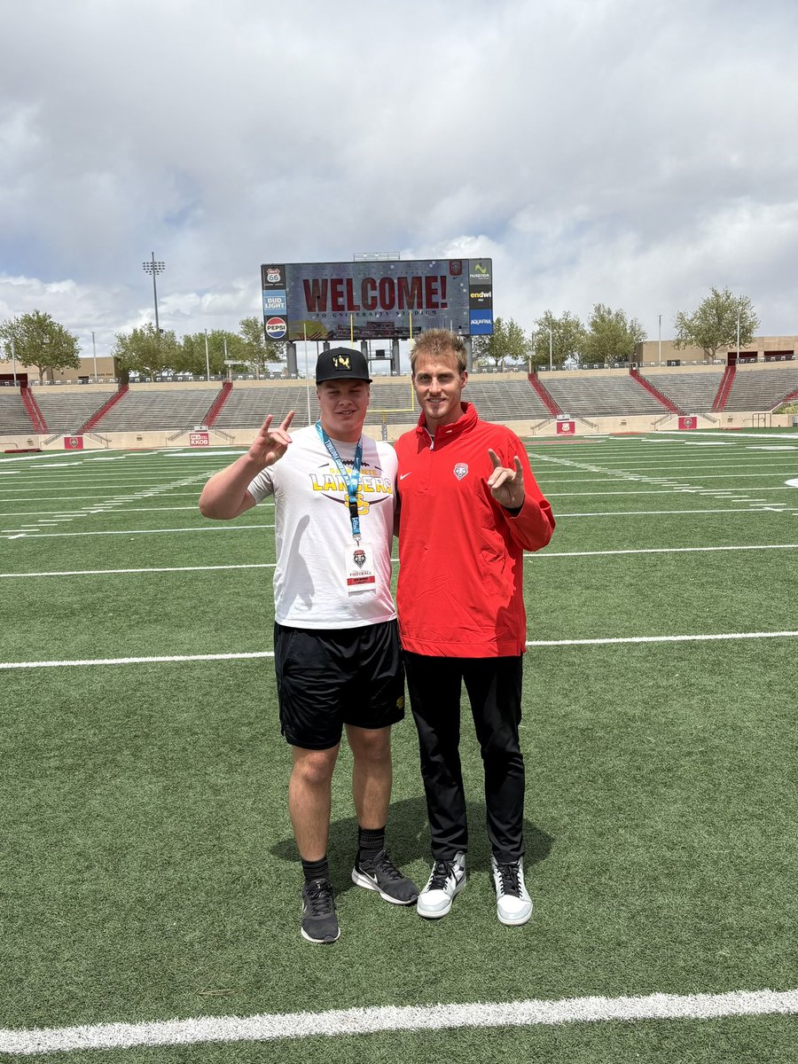 Joshua Meisner (@joshuameisner26) on Twitter photo Huge thanks to <a href="/Coach_CBooth/">Cody Booth</a> for having me out at <a href="/UNMLoboFB/">New Mexico Football</a> Junior Day and Spring Game! Had a great time touring the facilities and meeting the coaching staff. #GoLobos 🐺 Huge thanks to <a href="/Coach_CBooth/">Cody Booth</a> for having me out at <a href="/UNMLoboFB/">New Mexico Football</a> Junior Day and Spring Game! Had a great time touring the facilities and meeting the coaching staff. #GoLobos 🐺