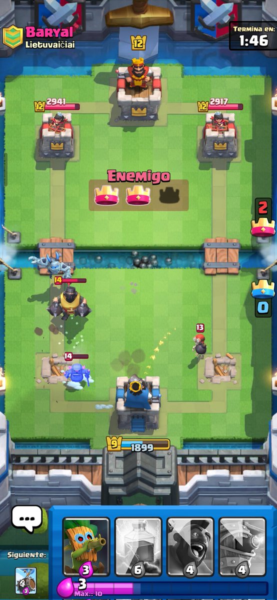 Migue_N9's tweet photo. En serio @ClashRoyale debes nivelar las batallas de clan 🤡 https://t.co/Qt1j6es62b
