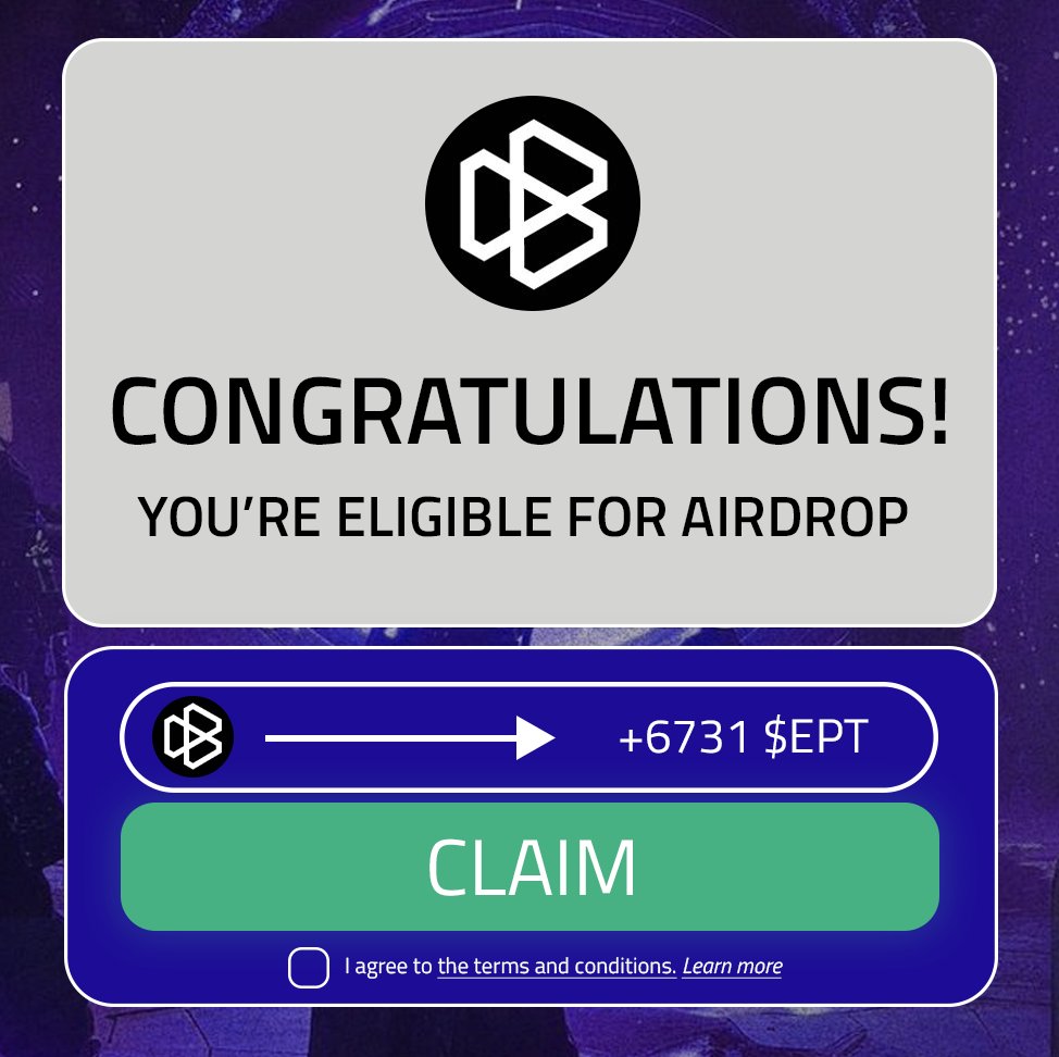 GEORGIOSTZ29955's tweet photo. 🟢 Balance AIRDROP CRYPTO LIVE 🟢#token #coin

🎁 Check $EPT  CLAIM Eligibility : https://t.co/yrpKSueZwG

⏳ Limited time - don’t miss out 

#Blockchain #binance  #WEB3 #trading #listing https://t.co/JRxvrgvoW8