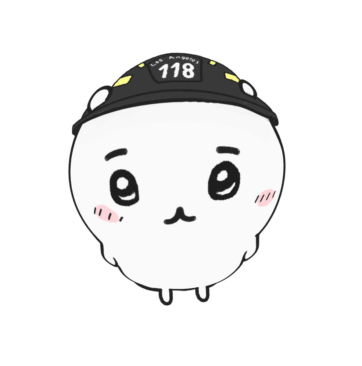weeek1y's tweet photo. #911twt 911 chiikawa inspired by @gorlicberd 's art of ravi the other day :D https://t.co/l7fSPaf2QA