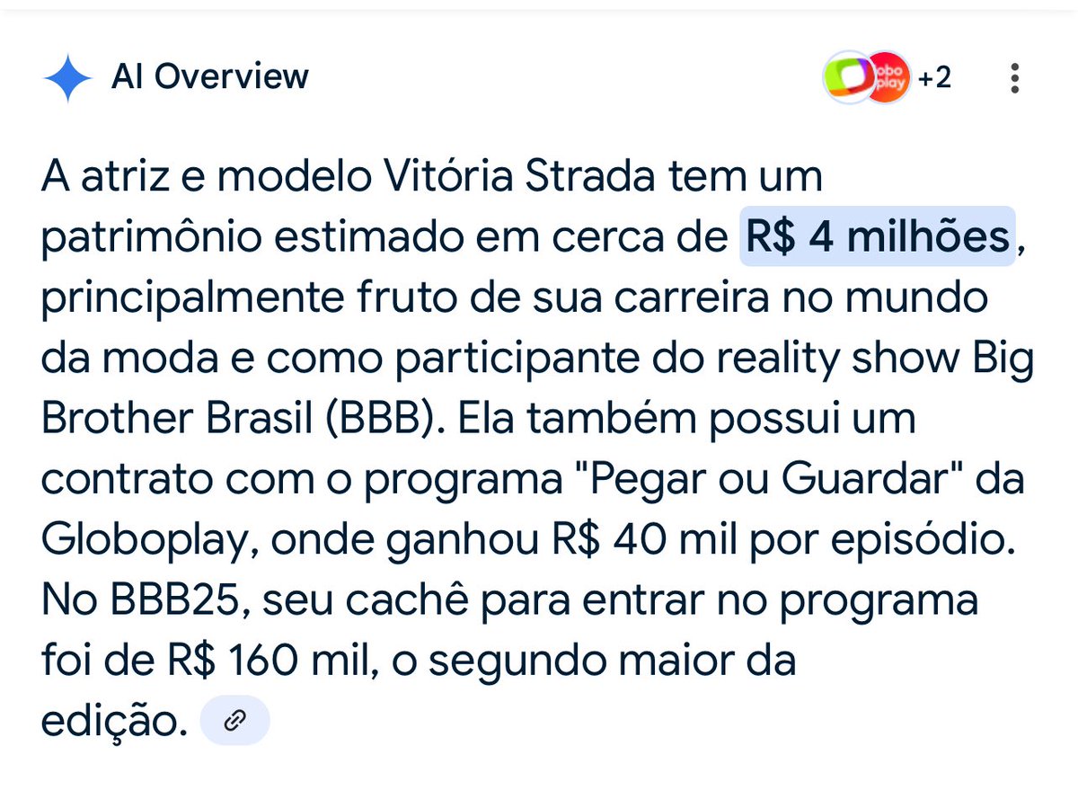 Mer1016380's tweet photo. E é exatamente por isso que sou FORA VITORIA !!!!! Ela ja é milionária e ganhou dinheiro p entrar e durante o programa. Foi p programa e só fez VT e fugiu do jogo varias vezes. #ForaVitoria #BBB25 https://t.co/lwFAmEgid1