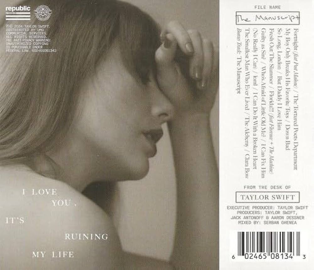 PopCrave's tweet photo. A year ago today, Taylor Swift released ‘THE TORTURED POETS DEPARTMENT.’ https://t.co/k2xzKMOhHB
