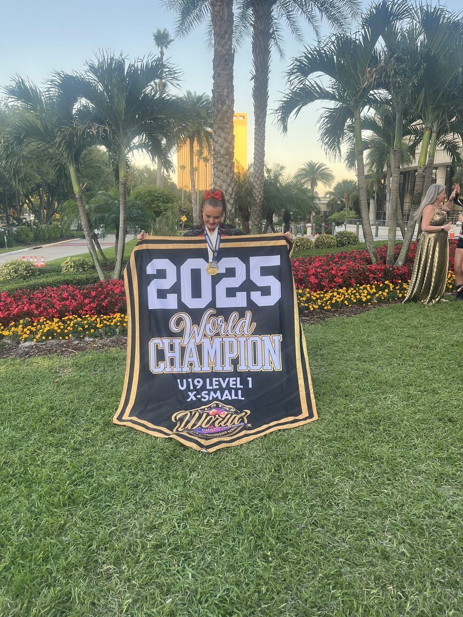 lettynlulah's tweet photo. And today #Coventry we have a gold medalist champion champion of the world @BBCCWR @BBCCWRSport @live_coventry the lady ops team bringing home from Orlando America a stunning gold medal #Cheerleader #coventrydynamite #tallulah #proudmum #allstarworlds what a run https://t.co/uuFXg1aHvJ