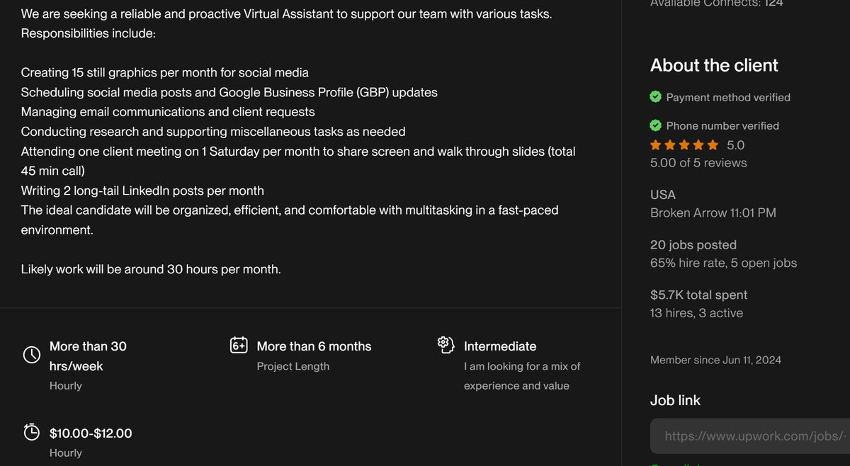 freelancingvibe's tweet image. I often get questions about how to know which online jobs to apply to. Here is one I would ask you to NOT APPLY FOR. After fees for the platform you&apos;re making about $5-6/hour and about $180 for 30 hours of work. RUUUUUN. #freelancing #virtualexecutiveassistant #virtualassistant