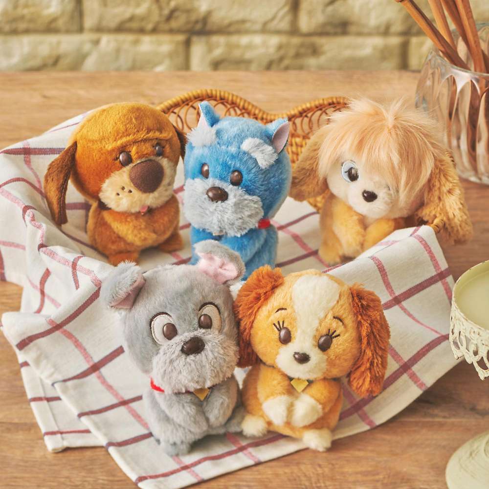 【未使用】ディズニー　うるぽちゃちゃん　わんわん物語　5個セット ひよこやうさぎをモチーフにした「うるぽちゃちゃん」が登場