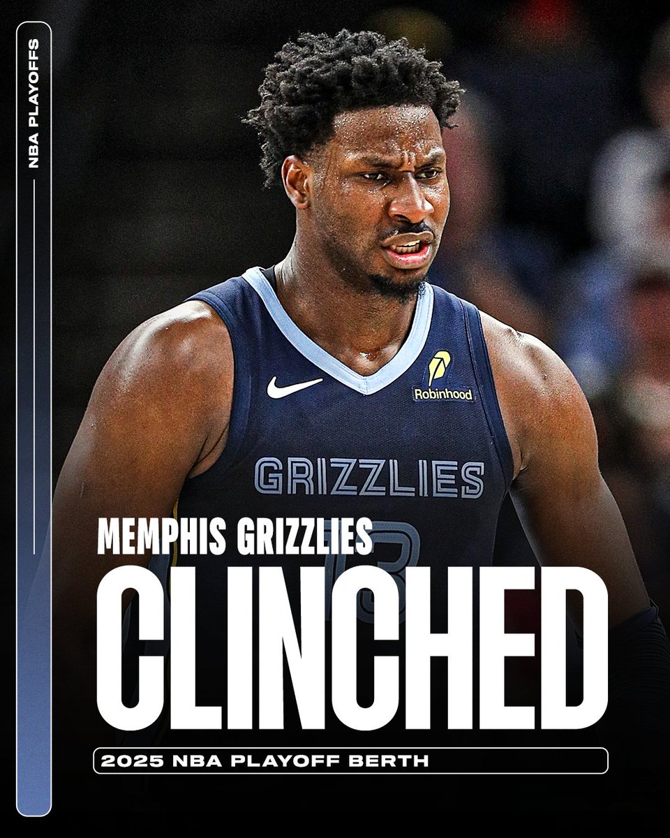 ESPNNBA's tweet photo. THE GRIZZLIES ARE IN THE PLAYOFFS 🔥 

They will play the Thunder in the first round 🍿 https://t.co/axt5X79vjf