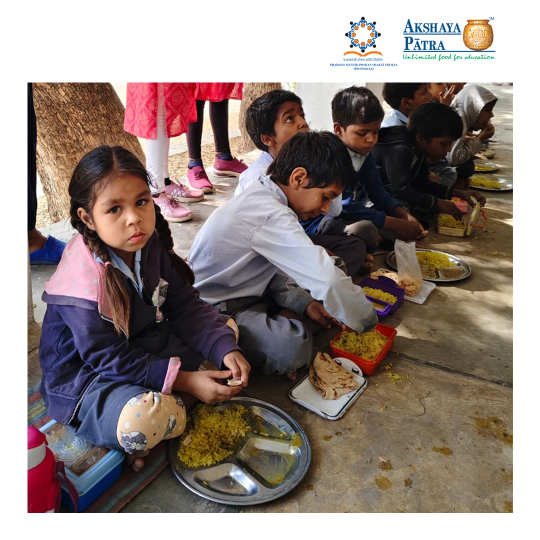 AkshayaPatra's tweet photo. By supporting the mid-day meals of 427 children in Udaipur and 256 children in Nathdwara, Rajasthan, they are empowering children with nutrition and education, helping them forge a brighter future for themselves.
#AkshayaPatra #HGInfraEngineering #HGIEL #CSRPartnership https://t.co/E4vCJTW2uN
