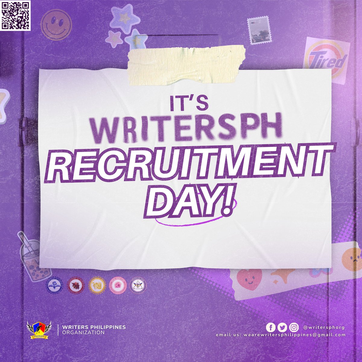 writersphorg's tweet photo. #WPHRecruitmentDay | 𝐖𝐏𝐇 𝐍𝐄𝐖 𝐌𝐄𝐌𝐁𝐄𝐑𝐒: 𝐓𝐇𝐄 𝐒𝐄𝐀𝐑𝐂𝐇 𝐈𝐒 𝐎𝐍! 🔍

Writers Philippines organization (WritersPH) is once again opening its doors to new recruits! https://t.co/OYn3i5DnJB