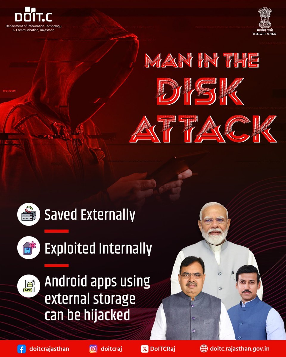 DoITCRaj's tweet image. Not all apps store data safely. Some use external memory, which is easier to tamper with.
Stick to verified apps and review storage permissions.
#CyberThreats #AndroidVulnerability #DOITC