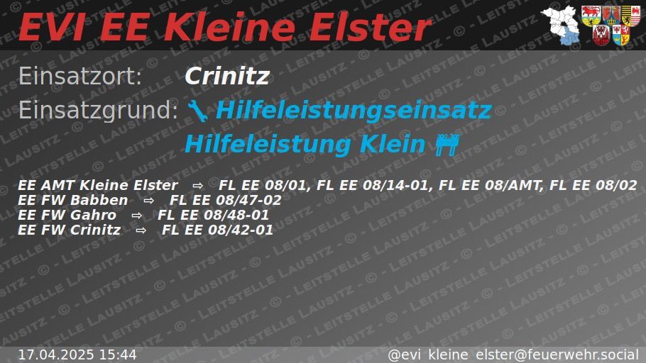ReportLKEE's tweet photo. In einem Privatgebäude in #Crinitz kam es zu einem Wasserrohrbruch vor der Wasseruhr. Die #FreiwilligeFeuerwehr stoppte die Trinkwasserzufuhr und informierte den entsprechenden Versorger, welcher sich nun um weitere Maßnahmen kümmern muss. https://t.co/SfV7M69QlE