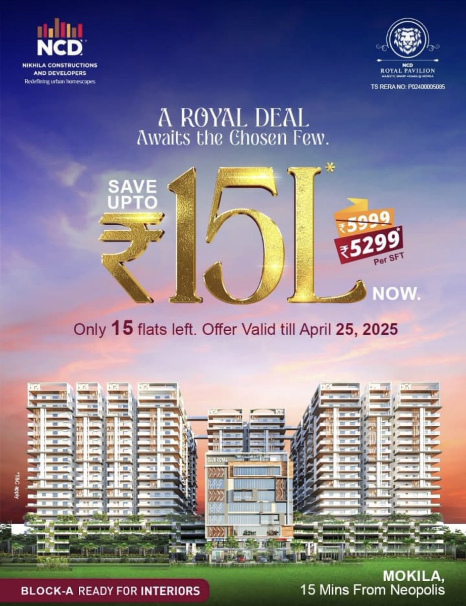 FarmLandsWest's tweet image. Your Dream Home is Just One Step Away!
Grab this great opportunity.
Book Now – Before They’re Gone!
#Mokila 
#Hyderabad 
#Flatforsale 
#RealEstate