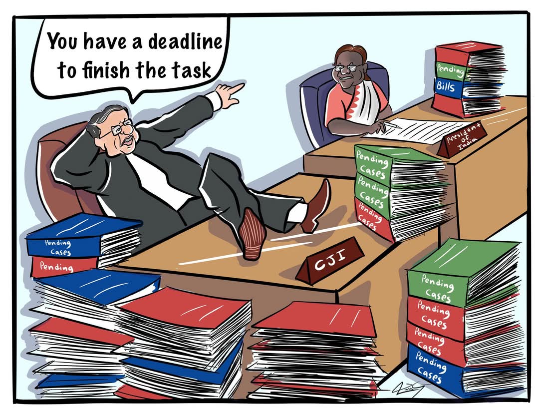 jpsin1's tweet image. न्यायपालिका का सटीक विश्लेषण

जज साहब ने खुद अपना  किसी मामले की डेडलाइन नहीं तय किया कि एक व्यक्ति को कितने दिन में कितने महीने में कितने वर्षों में कितने दशकों में कितने सदियों में न्याय मिलेगा 

लेकिन जज साहब चाहते हैं कि राष्ट्रपति उनके ऑर्डर पर एक तय सीमा के अंदर फैसला करें…