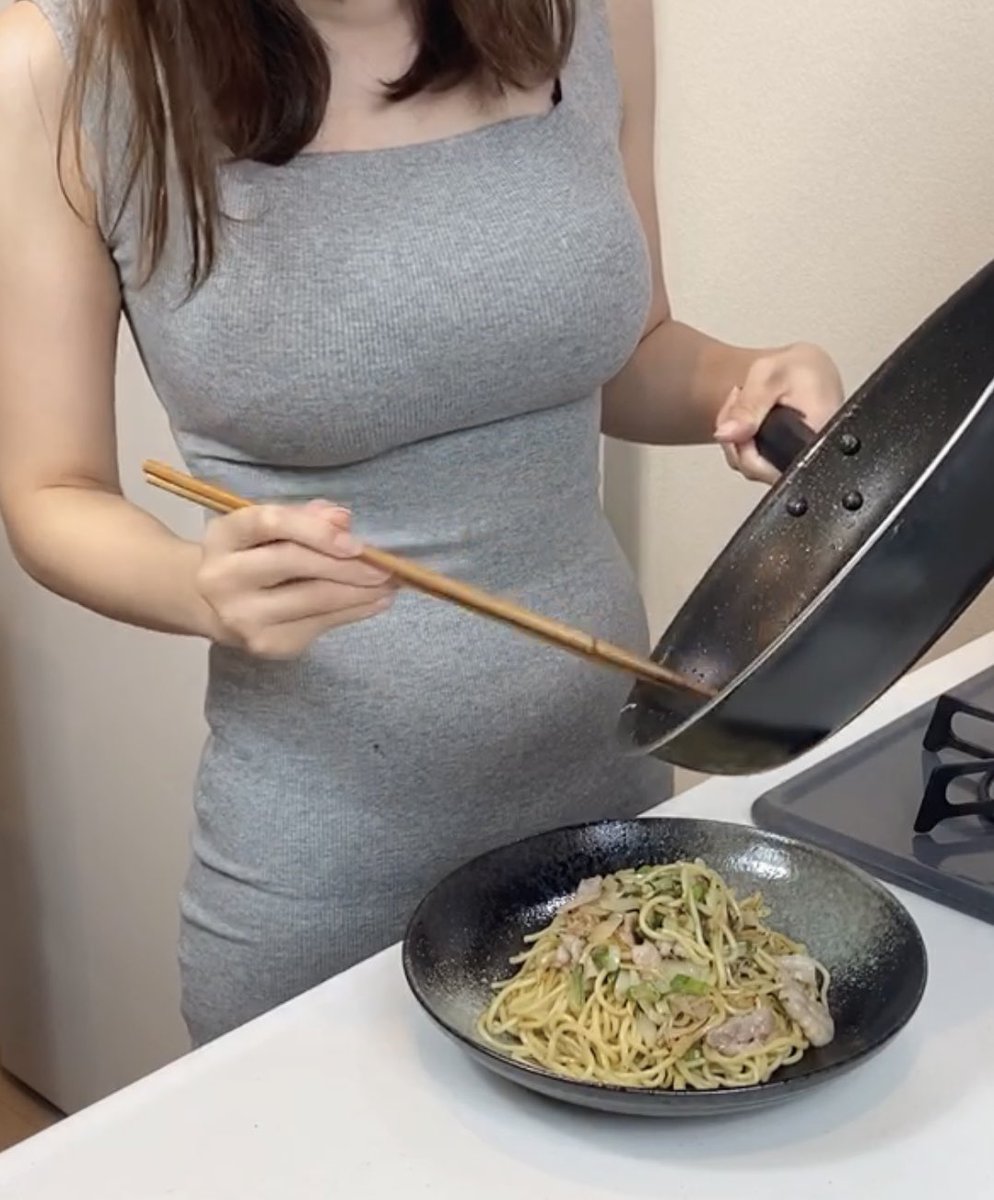 ねぎ塩焼きそば作ったじょ〜🐻🧑‍🍳