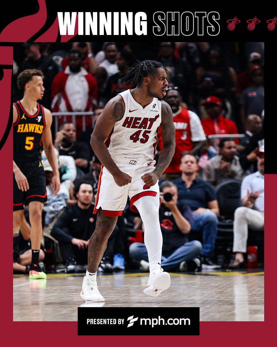MiamiHEAT's tweet photo. Get some rest, HEAT Nation. We've got the #WhiteHot playoffs to prepare for ⚪️🔥

Winning Shots // @mph https://t.co/VqQDXwpFgu