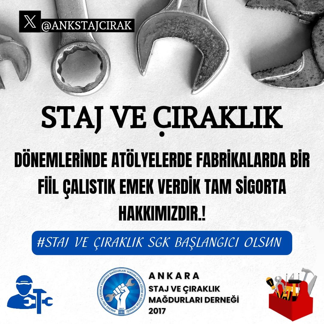 Staj ve çıraklık sigortası tam sigorta sayılmalıdır!
Yok sayılan emeğimizin,
Çalınan yıllarımızın hesabını soruyoruz.
Çünkü biz bu ülkenin alın teriyiz.
Ve alın teri asla heba edilemez!2

Ölüyoruz Bir Köşede
#StajyerÇırağaTamSigortaYapılsın