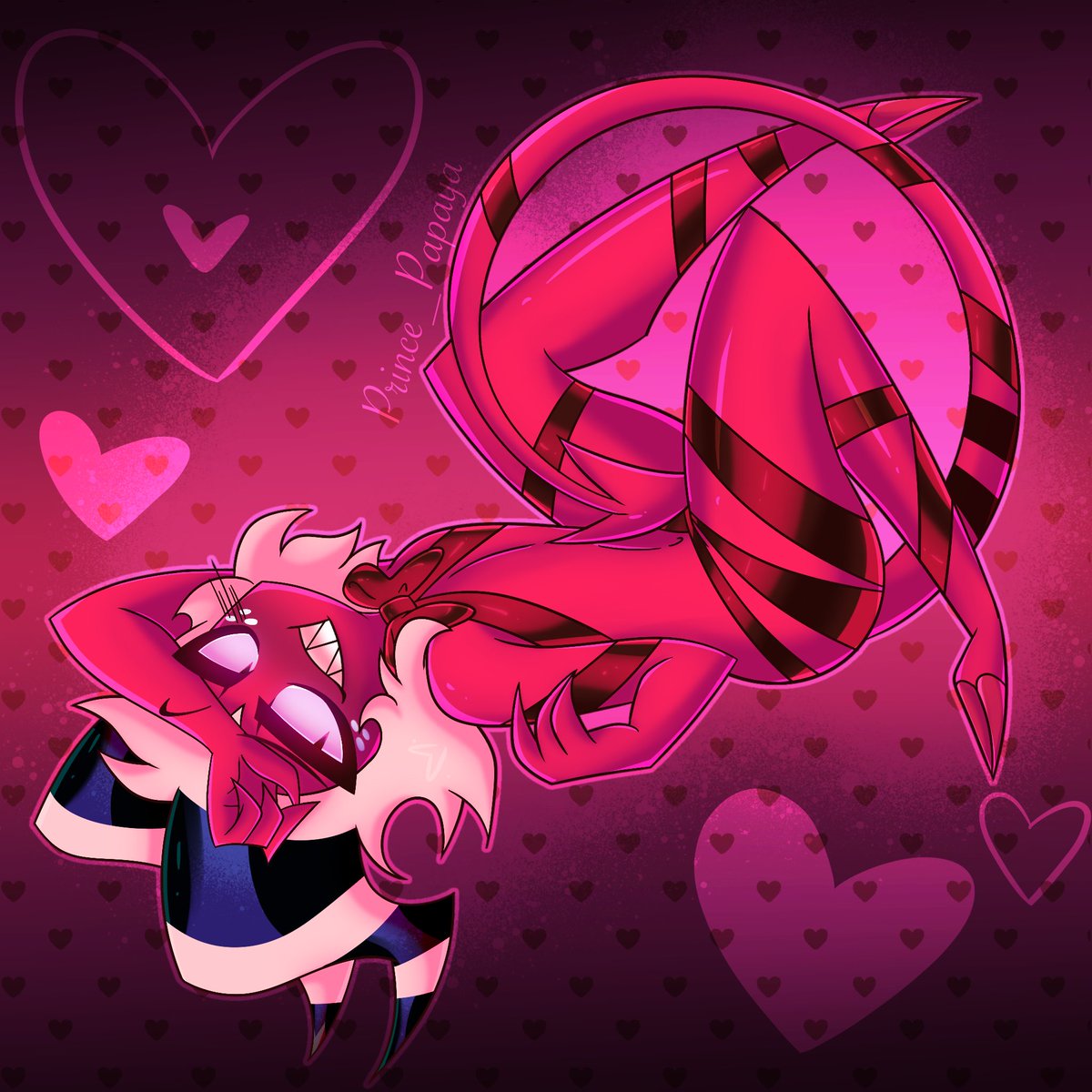 Mox in ribbons❤️💕

#helluvabossfanart