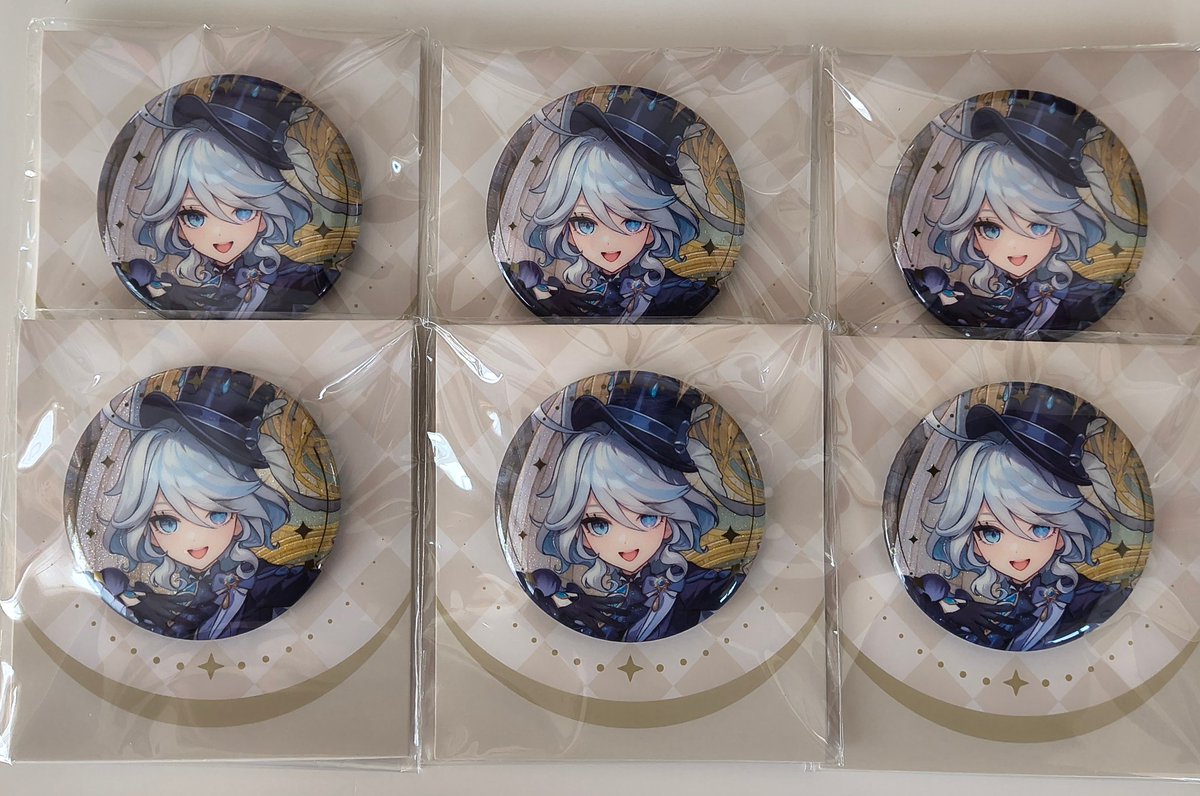 【原神 フリーナ 缶バッジ 買取 譲渡】
求：定価＋送料
譲：フリーナ 6点
1点〜️⭕️
お気軽にお声掛け下さいm(_ _)m