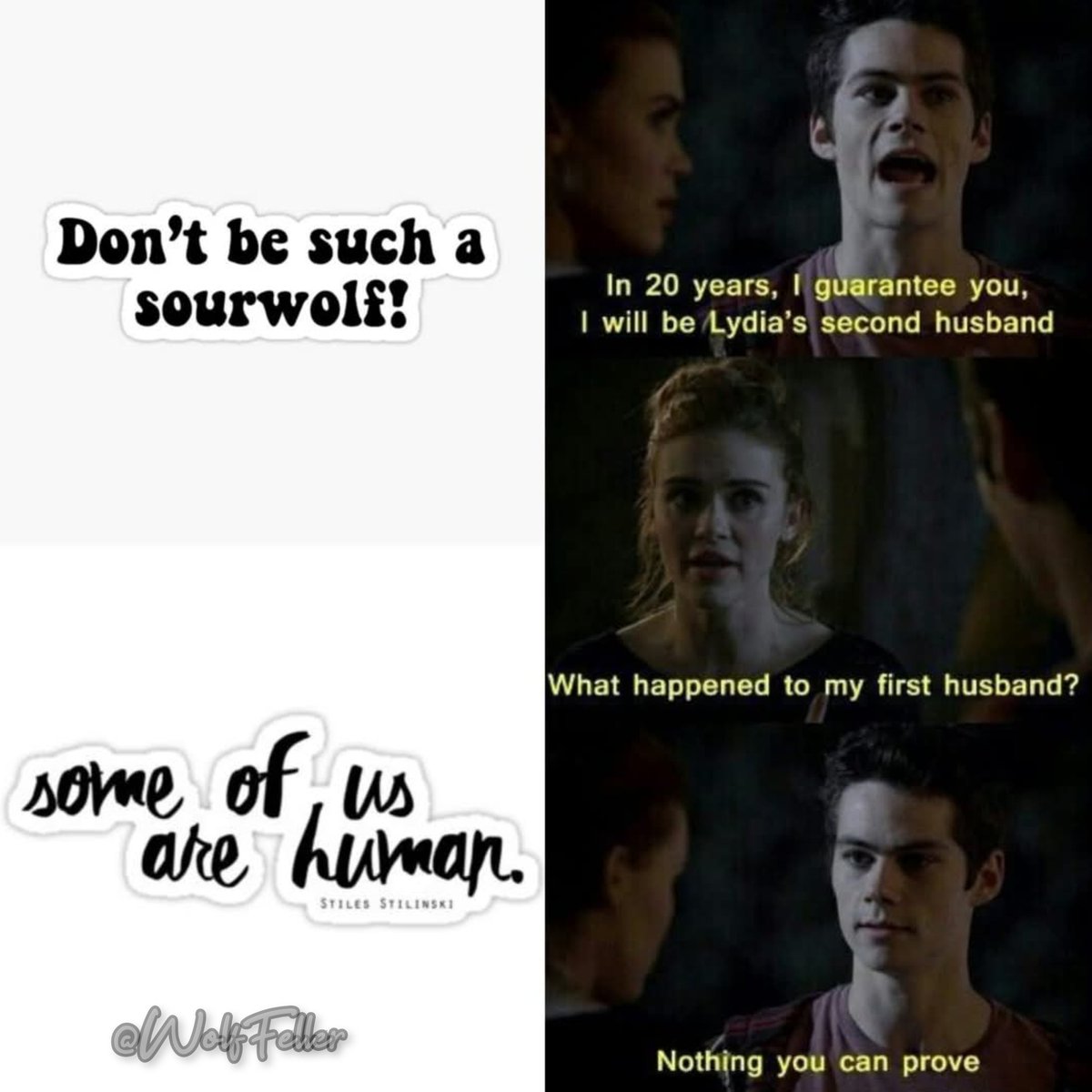 WolfFeller's tweet photo. Day 9: Favorite Stiles Moment
I wanted to include every interaction between Stiles and either Haleโbecause the sass? Chefโs kiss. But I narrowed it down to 3 favorite quotes (yes, one is fanmade). Also, #VoidStiles? ICONIC.
#TeenWolf #StilesStilinski #DylanOBrien @MTVteenwolf https://t.co/5j1jbJcib3