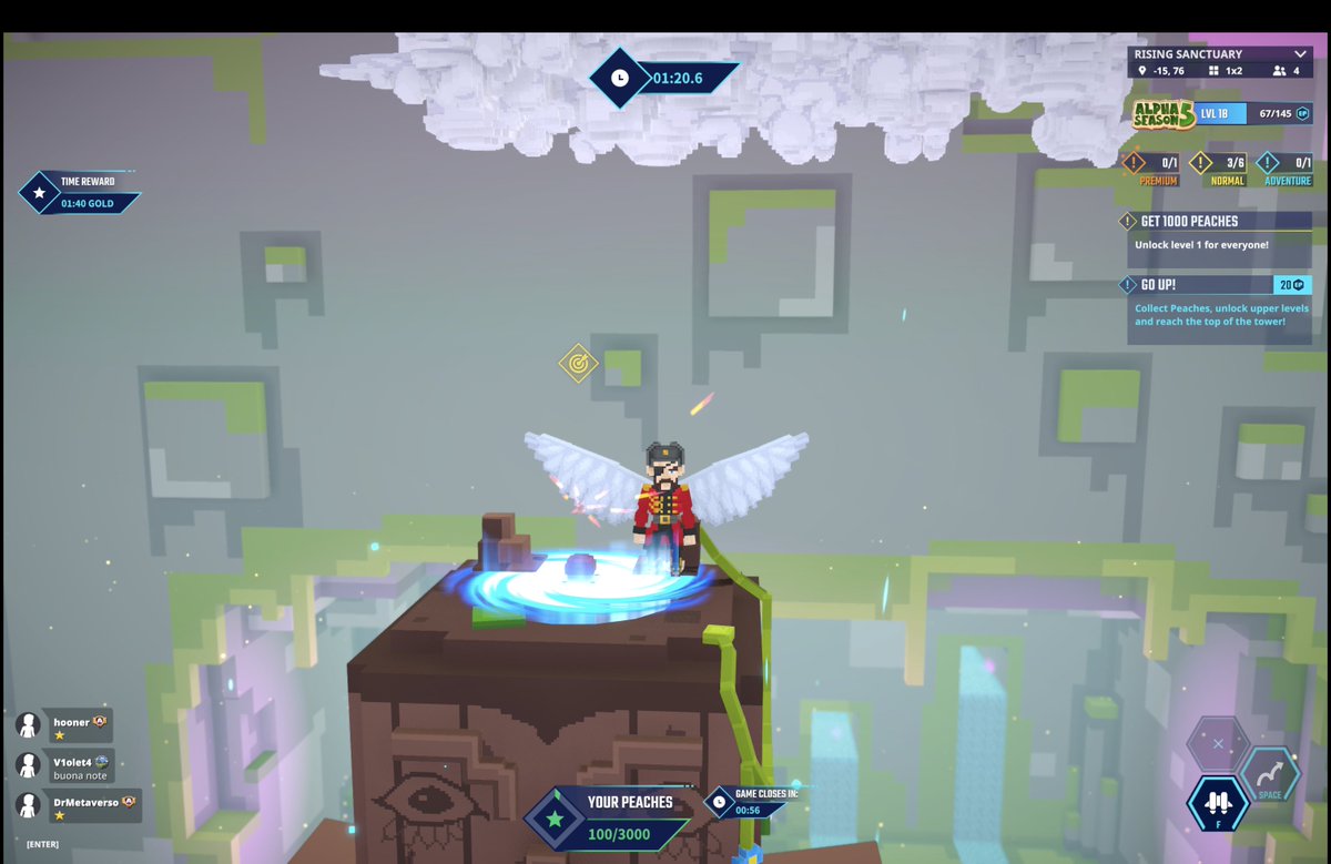 Who can fly faster than me? Try to beat me in <a href="/TheSandboxGame/">The Sandbox</a>  tsbga.me/TheSandbox #AlphaSeason5