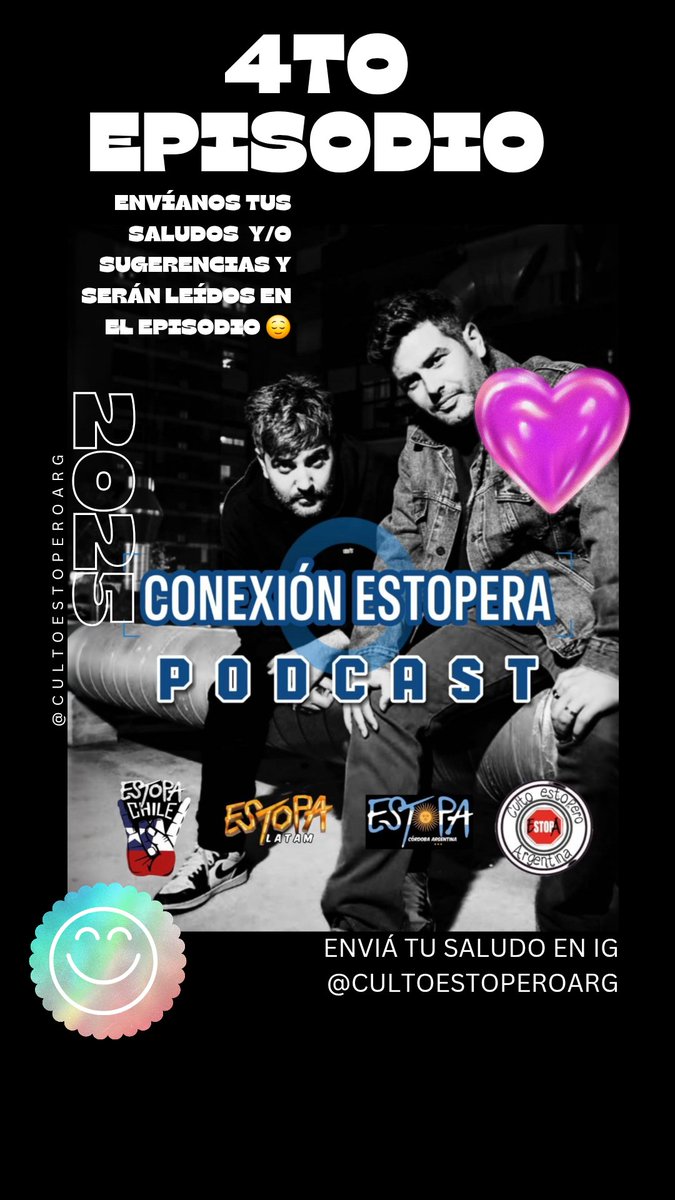 cultoestopero's tweet photo. 🫣 Próximamente tenemos el 4to episodio‼️
Te gustaría participar en el Primer Podcast Estoperx❓️
Déjanos tus saludos en historias https://t.co/04O3FGqYnf y serán leídos en el 4to episodio ♥️
#podcast #estoperos #spotify #documentary
#seguidores #estopia #argentina https://t.co/Jnf3KxjxTu