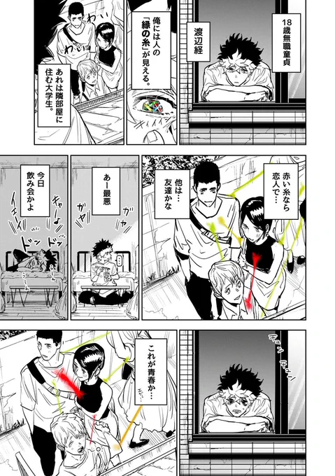 人の縁が糸になって見える少年の日常の話③

#サイコアイズ
#漫画が読めるハッシュタグ 