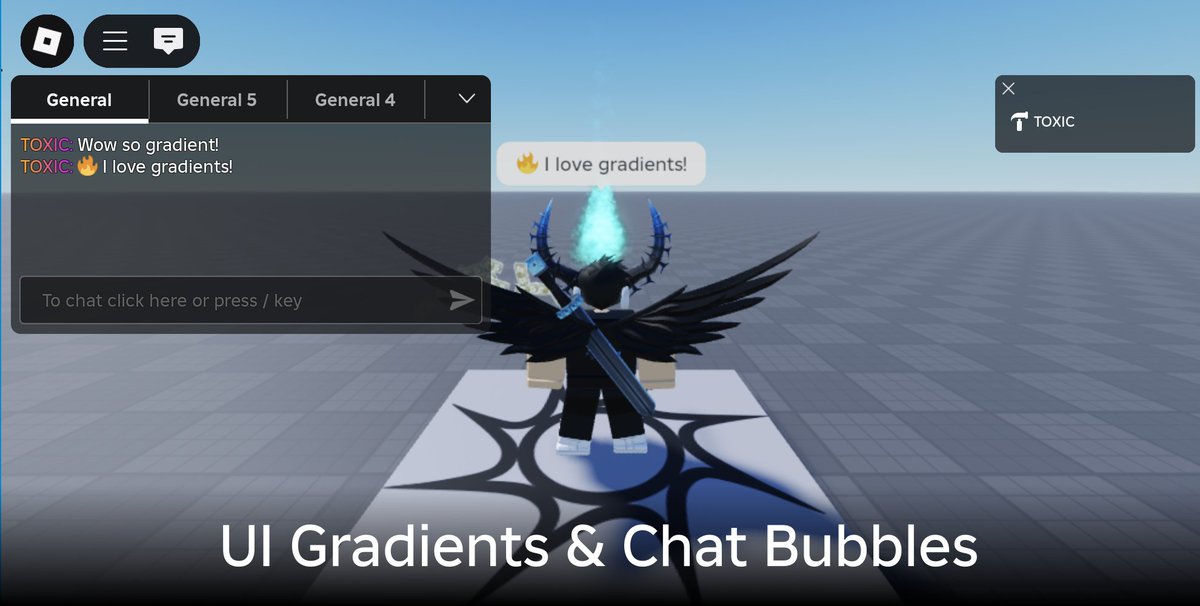 TO_X1C's tweet photo. Just released an open source implementation of TextChatService. It's a faithful recreation that is 2-3x faster (no more pesky CoreScripts/ExperienceChatMain). It addresses many bugs and is fully customizable like legacy chat! https://t.co/Ho333enlSU #robloxdev #robloxdevs #rbxdev https://t.co/hsHIHv3W5M