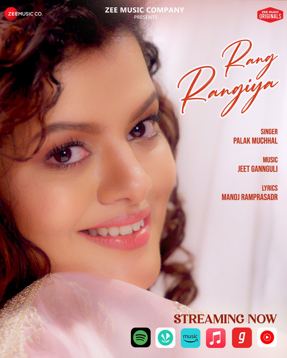 Zee Music Company (@zeemusiccompany) on Twitter photo Close your eyes, breathe in the melody, and let the colors of music take over. 🎶✨ #RangRangiya is Streaming Now
linktr.ee/ZeeMusicOrgina…
#ZeeMusicOriginals
<a href="/palakmuchhal3/">Palak Muchhal</a>
<a href="/jeetmusic/">Jeet Gannguli</a>
#ManojRamPrasad #Rhythmsanadhya Close your eyes, breathe in the melody, and let the colors of music take over. 🎶✨ #RangRangiya is Streaming Now
linktr.ee/ZeeMusicOrgina…
#ZeeMusicOriginals
<a href="/palakmuchhal3/">Palak Muchhal</a>
<a href="/jeetmusic/">Jeet Gannguli</a>
#ManojRamPrasad #Rhythmsanadhya