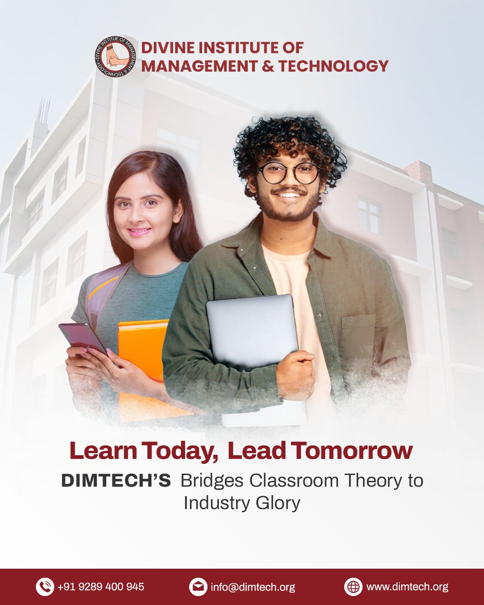 dimtechOfficial's tweet image. Learn Today, Lead Tomorrow
At DIMTECH, we don’t just teach, we transform!
From classroom concepts to real-world impact, your journey to success starts here.

📍 Greater Noida📞 +91 92894 00945
🌐 dimtech.org

#DIMTECH #PGDM2025 #GreaterNoidaCollege #CareerReady