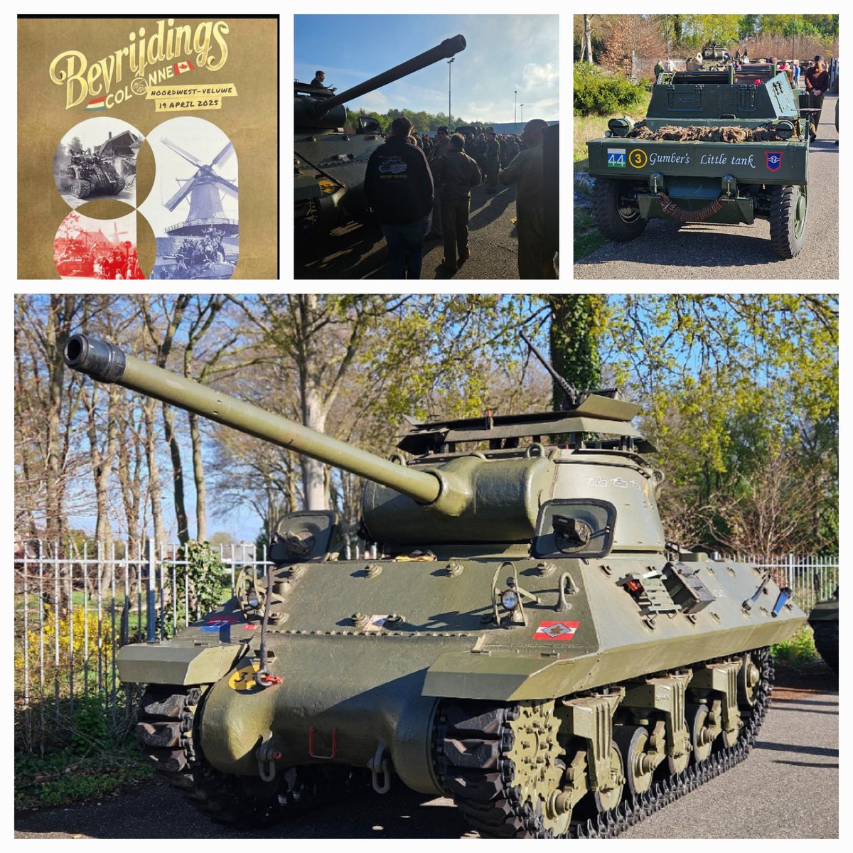 Romaboy68's tweet photo. Bevrijdings colonne #Putten #Ermelo #Harderwijk!
Indrukwekkende stoet met voornamelijk #WW2 voertuigen. @erikvdpoll is aandachtig luisteraar bij de instructies 😉...
#80jaarbevrijding #WW02 #History #Canada #Canadezen #neverforgotten https://t.co/u3CXvBXf2Z
