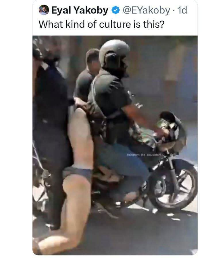 Yan_Pl_33's tweet photo. @Portes_Thomas @YaelBRAUNPIVET Continuez de défendre l'indéfendable, bientôt ce seront nos femmes et nos filles qui seront à l'arrière d'une moto comme un trophée par ces sanguinaires. Tu en penses quoi grosse 💩 ? https://t.co/OGfR1EX5Gw