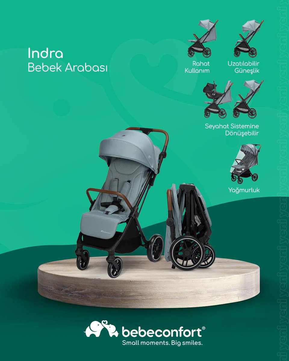juppeshop's tweet photo. 👶💫 Hayatınızı kolaylaştıran bir bebek arabasıyla tanışın!
#Bebeconfort Indra, modern ebeveynler için tasarlandı. Hem şık hem pratik!

Her mevsime, her gezintiye hazır!☀️🌧️

#BebeConfort #IndraBebekArabası #AnneBebek #BebekArabası https://t.co/V9QnniLGqm