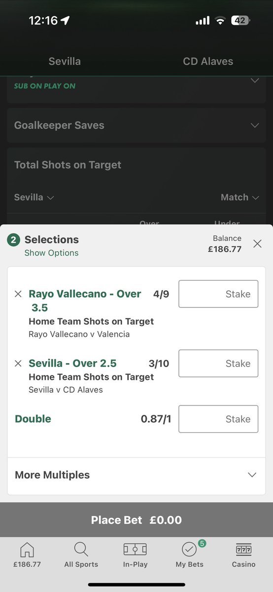SamHughes_08's tweet photo. @JaysBettingClub Rayo (h) 22/25
Sevilla (h) 23/25 https://t.co/LU1u4rT7V7