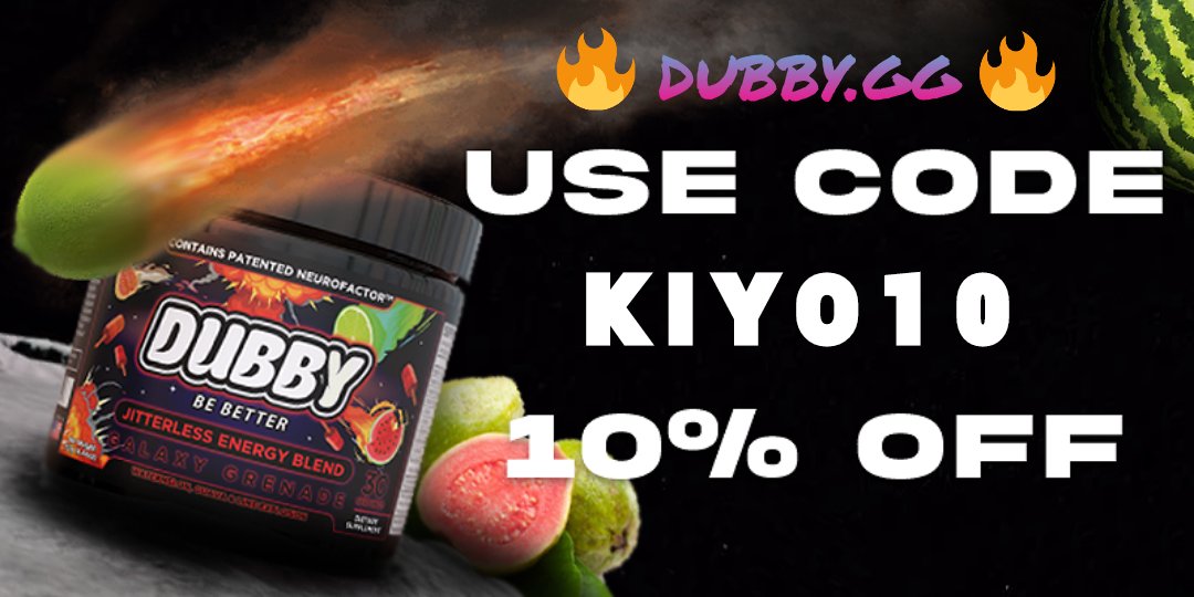 Visit <a href="/DubbyEnergy/">DUBBY®</a> and use code KIYO10 at checkout for 10% off your purchase