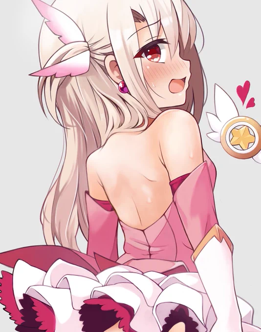 ぱっくり背中イリヤ 