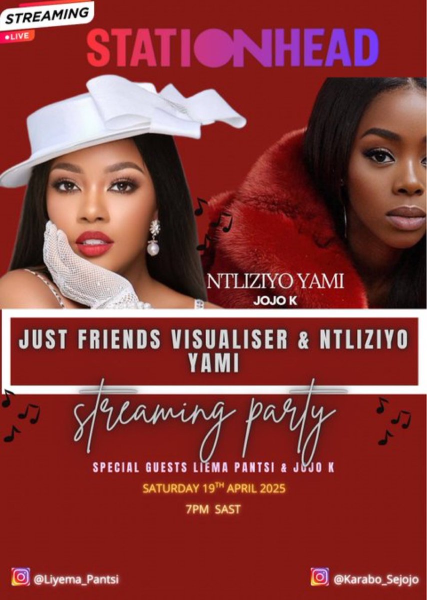 liemataghandler's tweet photo. Lillies and Jojo Tanks please don’t forget the Stationhead collaboration❤️🌸and don’t forget to stream Just Friends Visualiser
500 comments please
LIEMA X JOJO STATIONHEAD
JOIN US ON STATIONHEAD
#JustFriendsVisualizer
#JustFriendsOnYouTube
#LiemaPantsi https://t.co/5e7aYuyAoy