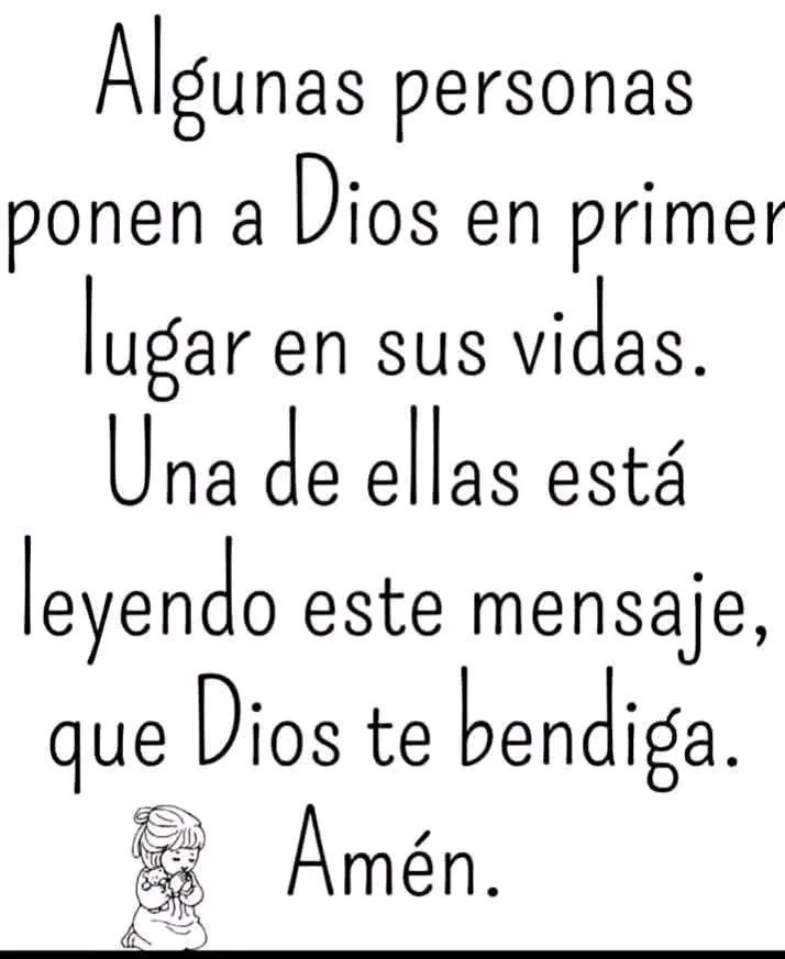 Dios te bendiga!