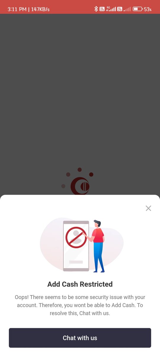 sureshcharan321's tweet photo. @My11Circle what is your foreplay rules... without violating any rule your team restricted my account.. resolve it https://t.co/tAa0Odbqxa