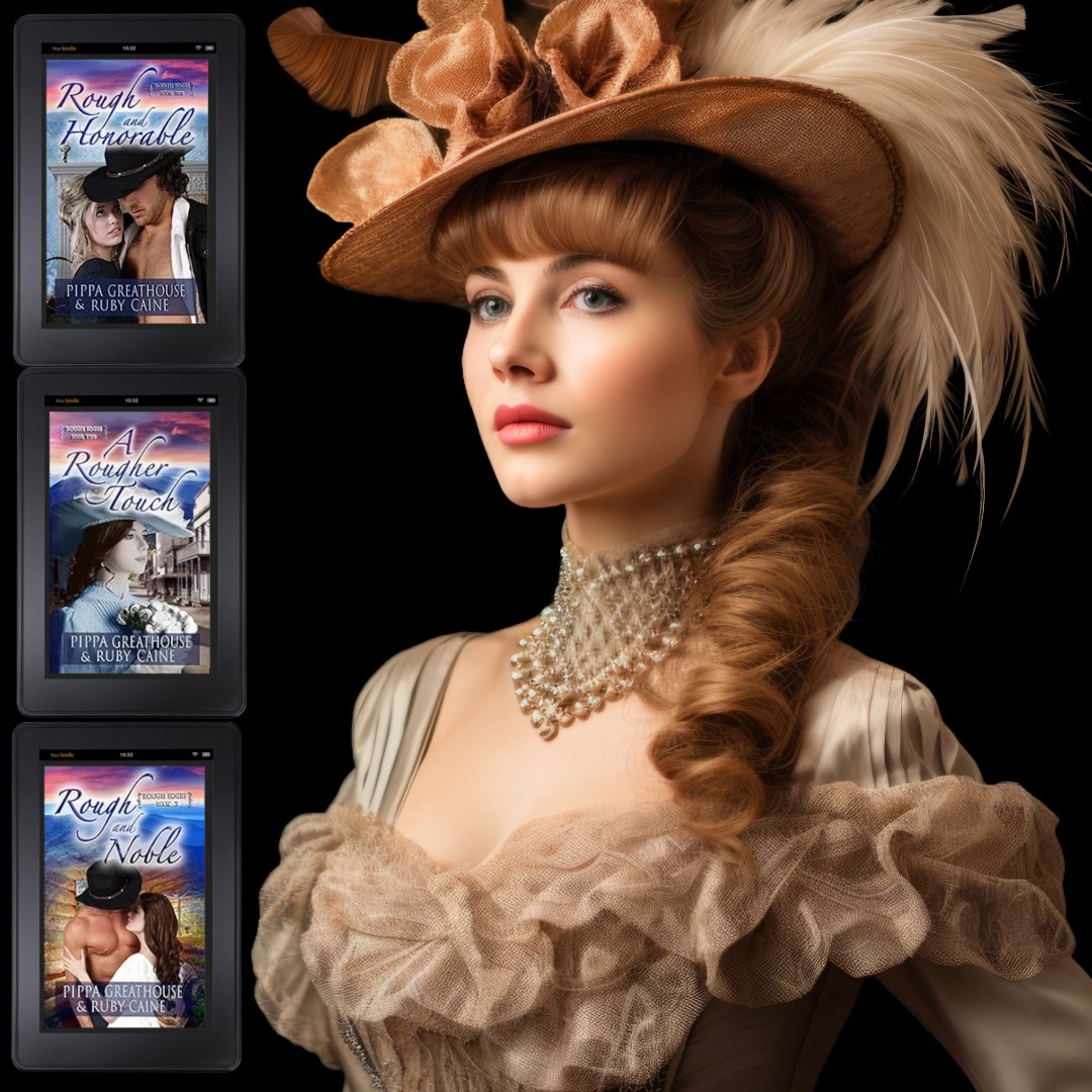 SylvDotNet's tweet photo. https://t.co/Ei5AxUJvq7
Rough & Honorable
A Rougher Touch
Rough & Noble
Rough Edges (3 book series)
Pippa Greathouse & Ruby Caine
Kindle & Paperback
#kindle #pippagreathouse #rubycaine #historicalromance #romance #books #readers #reading #booklovers #writingcommunity @PippaG6 https://t.co/X0NlfXM7Zq