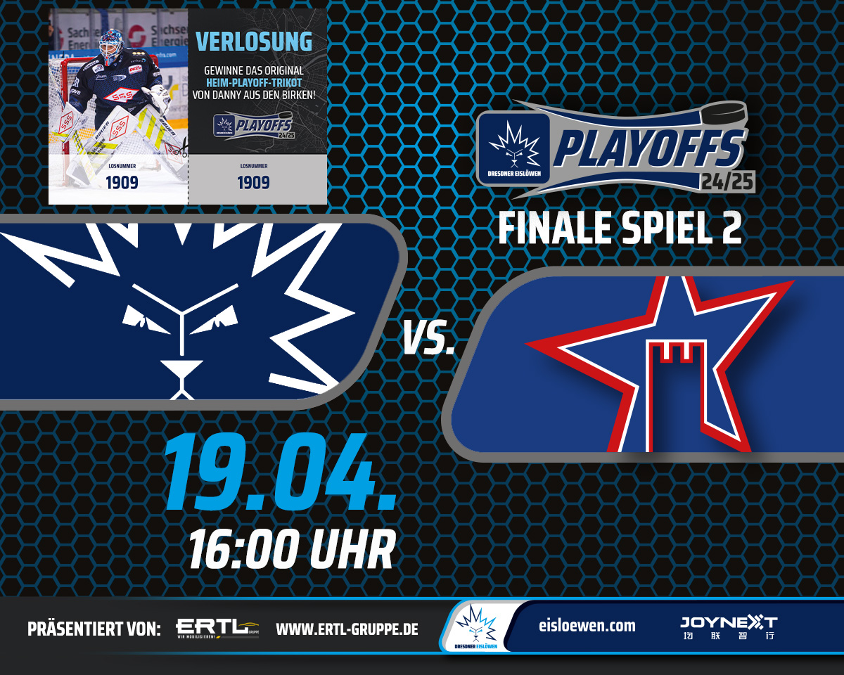 Spieltag! 🏒
Es geht direkt weiter, viel Zeit zum Nachdenken bleibt nicht, wir wollen heute den Ausgleich in der Final-Serie. Spiel 2 gegen die Ravensburg Towerstars beginnt um 16 Uhr, die Partie ist ausverkauft. 💙🤍

#EislöwenRudel #DresdnerEislöwen #DREvsRVT