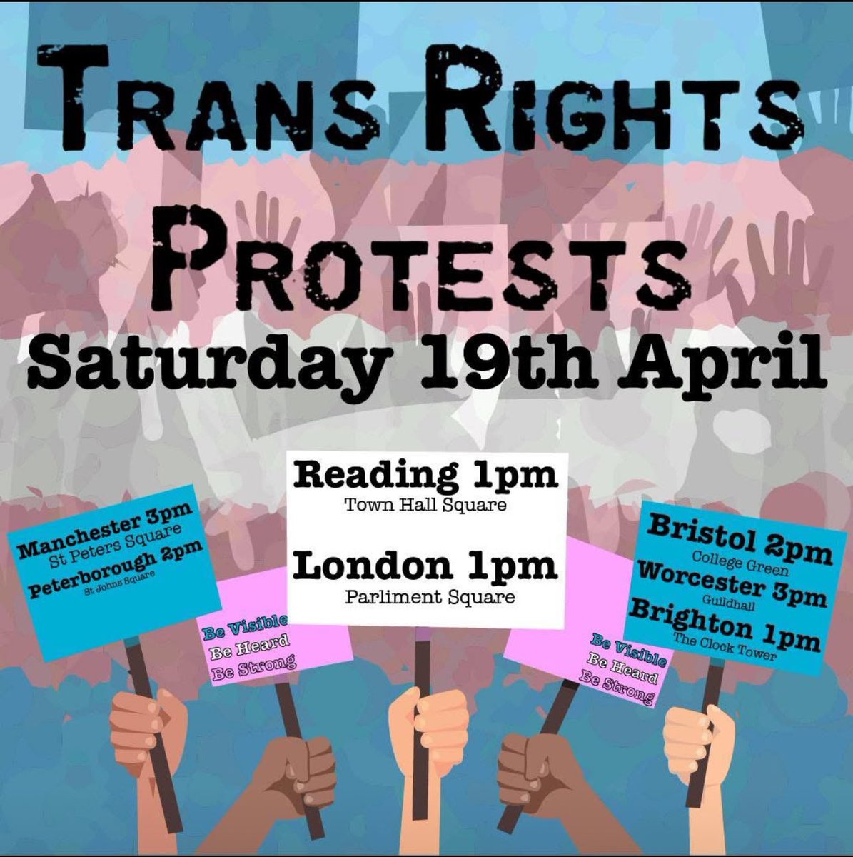 Manchester - 3pm, 
St Peter’s Square 🏳️‍⚧️ See you there ❤️ <a href="/canalstmancs/">Canal Street 🏳️‍🌈</a>
