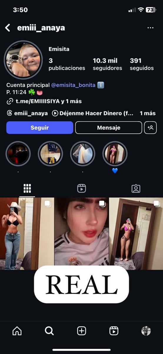Bebés, vayan a reportar esta cuenta que se hace pasar por mi amorsote <a href="/emisita_bonita/">Emi Anaya</a> ahí les deje la cuenta fake, mándenme captura del reporte y los recompenso con un videito deli sin censura, de paso síganla a ella.❤️😈😉

instagram.com/emi_anayaii?ig…